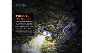 Fenix HM60R NEW - Lanternă frontală - 1300 Lumeni - 120 Metri - Camo